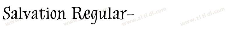 Salvation Regular字体转换